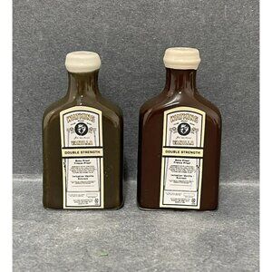 Vintage Watkins Vanilla Salt Pepper Shakers Brown Bottle Shape